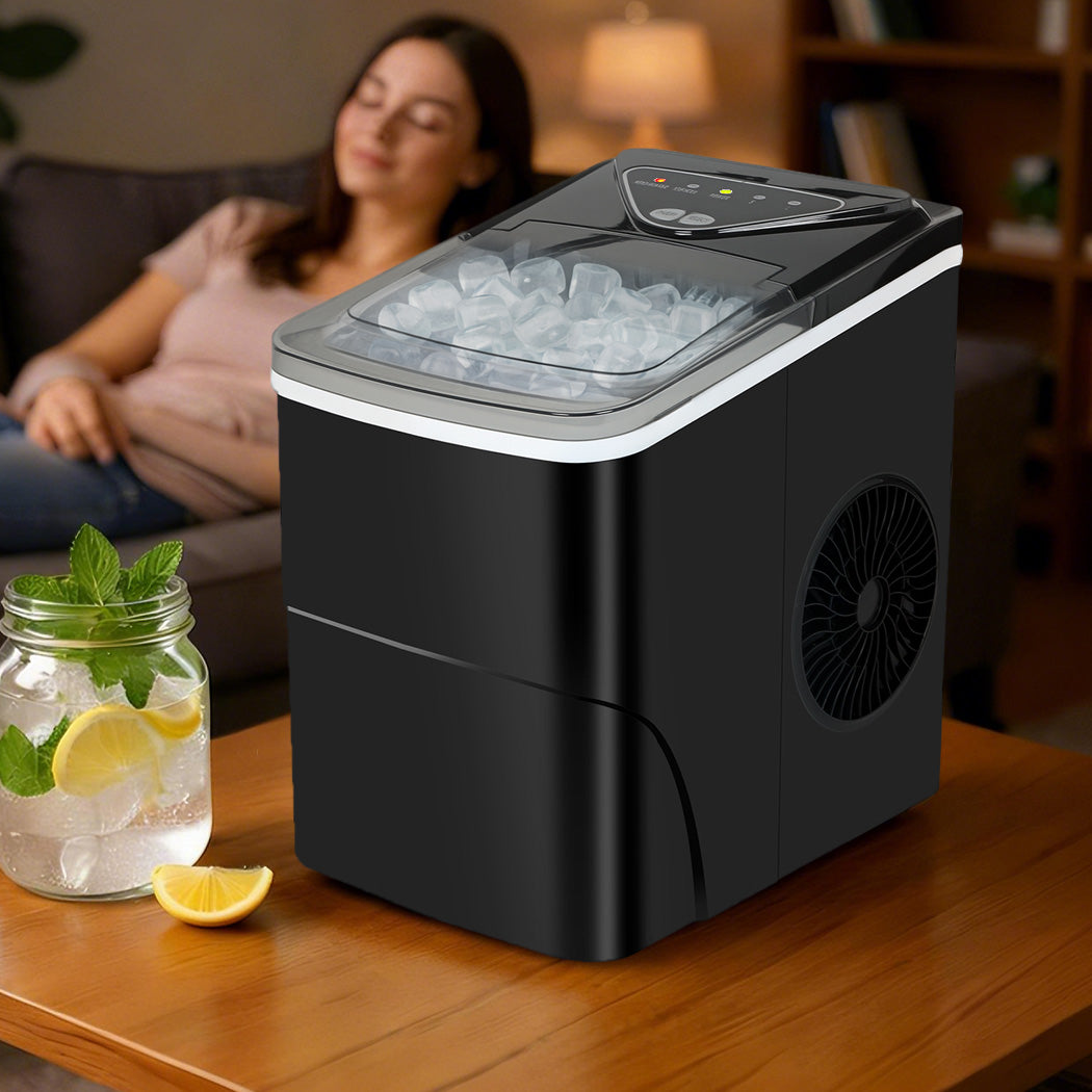 Spector Portable Ice Maker 15kg Countertop Bullet Ice Machine Black