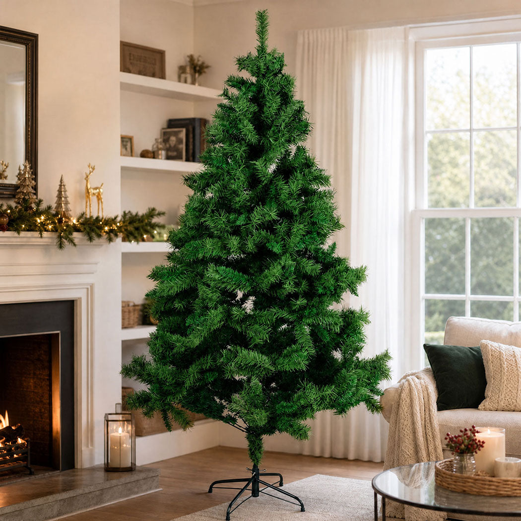 Santaco 2.1m Slim Christmas Tree 797 PVC Tips Green