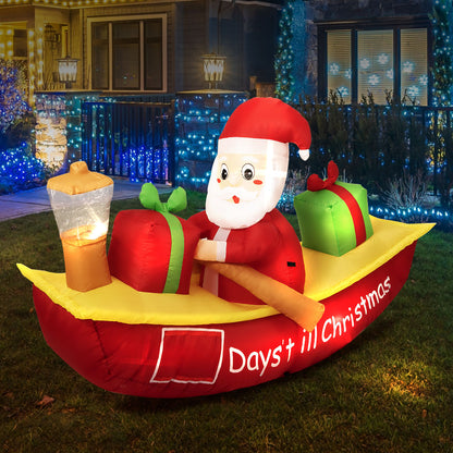Santaco Christmas Inflatable Santa Claus 2.1m LED Outdoor Decoration