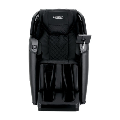 Livemor Reily 4D Massage Chair 135cm SL-Track Dual Roller Zero Gravity - Black