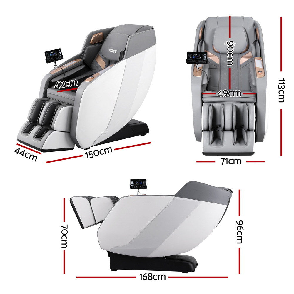 ROWA Massage Chair 135cm White Grey