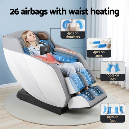 ROWA Massage Chair 135cm White Grey