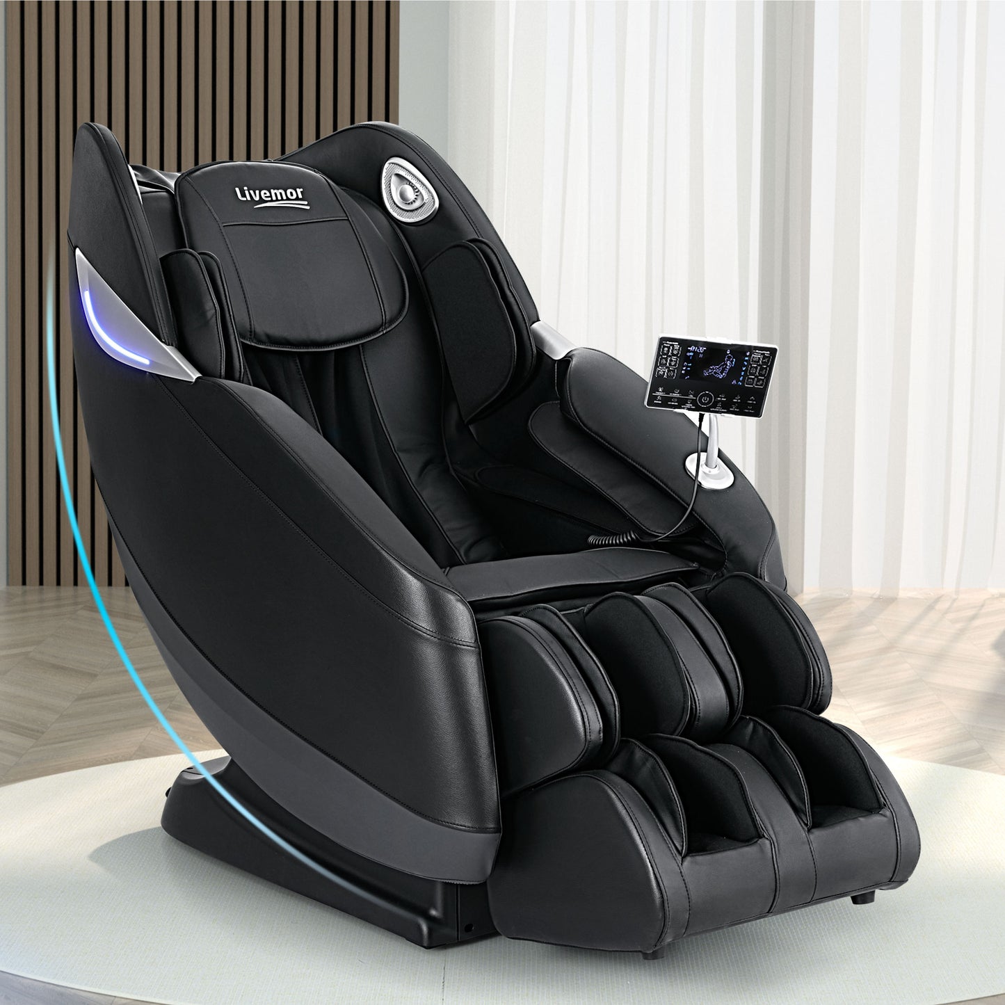 Livemor Flynn 3D Massage Chair SL-Track Zero Gravity - Black