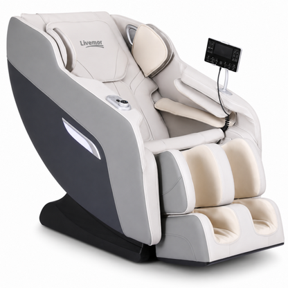 Livemor Brisa Massage Chair Zero Gravity 10-Roller - Grey