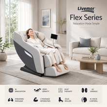 Livemor Brisa Massage Chair Zero Gravity 10-Roller - Grey