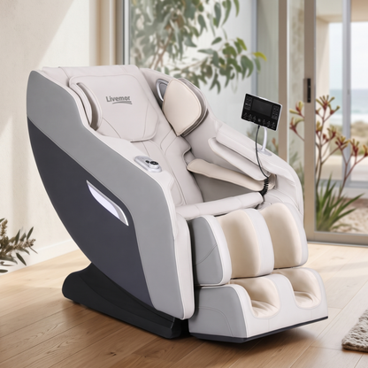 Livemor Brisa Massage Chair Zero Gravity 10-Roller - Grey