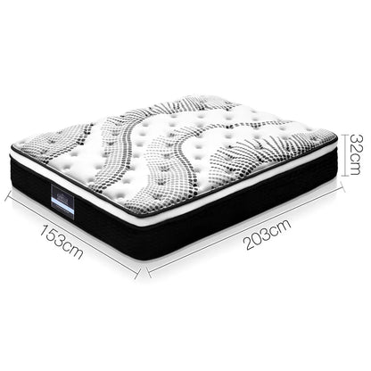 Giselle Bedding 32cm Mattress Euro Top Queen - Stacks Warehouse