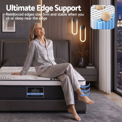 Giselle Como 32cm Euro Top Single Mattress - 5 Zone - view 8