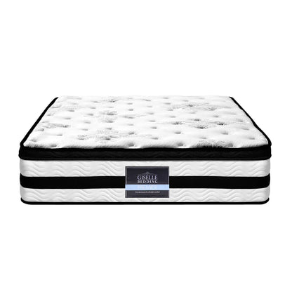 Giselle Bedding 34cm Mattress Euro Top Pocket Spring Single - Stacks Warehouse