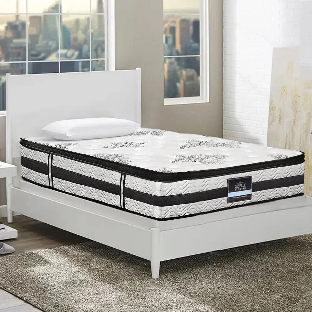 Giselle Bedding 34cm Mattress Euro Top Pocket Spring Single - Stacks Warehouse
