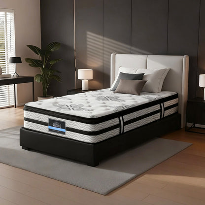 Giselle Algarve 34cm Euro Top Single Mattress - 5 Zone