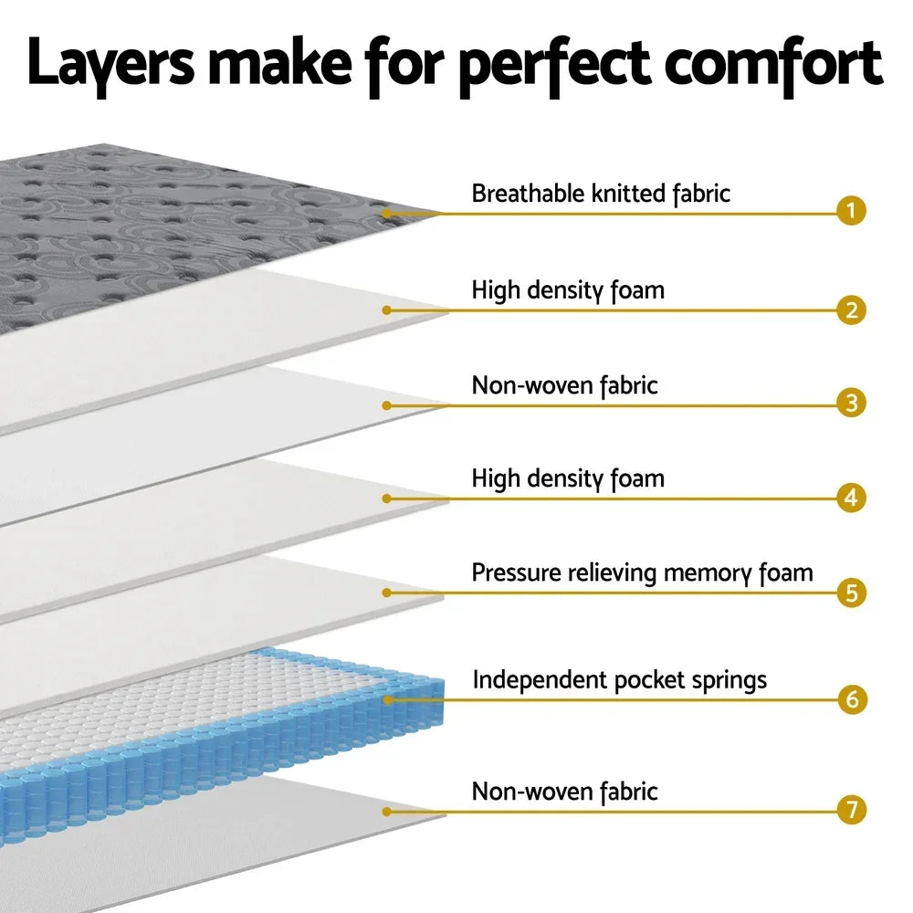 26cm Mattress Bed Giselle Double - Stacks Warehouse