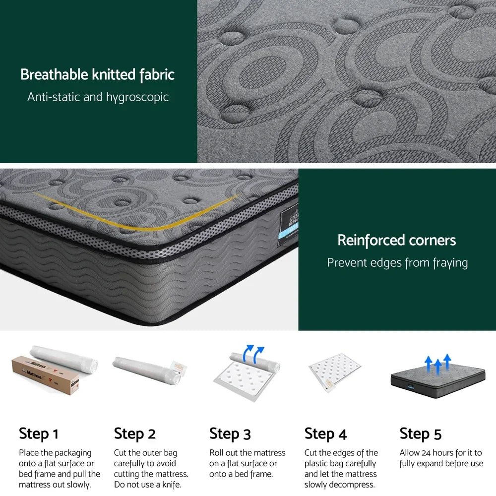 26cm Mattress Bed Giselle Double - Flea Market