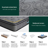 26cm Mattress Bed Giselle Double - Flea Market