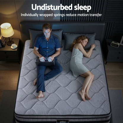 Giselle Bedding TITAN 34cm Hybrid Pocket Spring Mattress | Queen