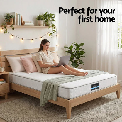 King Mattress 20cm Medium Firm Pocket Spring Egg-Crate Foam - Giselle
