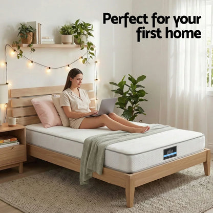 Single Mattress 20cm Medium Firm Pocket Spring Egg-Crate Foam - Giselle