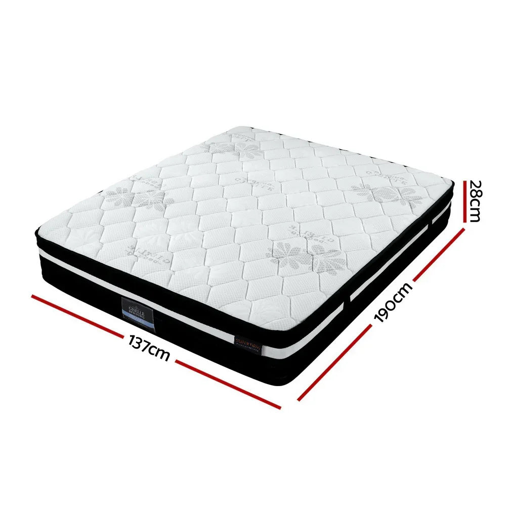 Giselle Bedding 28cm Mattress Super Firm Double - Stacks Warehouse