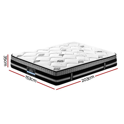 Giselle Bedding 35cm Mattress Cool Gel Memory Foam Queen - Stacks Warehouse