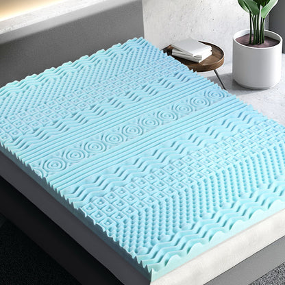 Giselle Bedding Queen Mattress Topper, 8cm 11-Zone Memory Foam