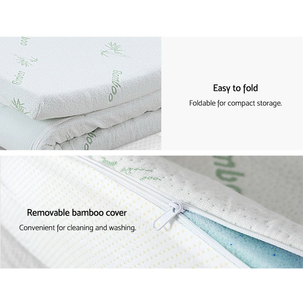 Giselle Bedding Queen Mattress Topper, 8cm 11-Zone Memory Foam