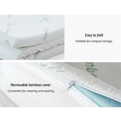 Giselle Bedding Queen Mattress Topper, 8cm 11-Zone Memory Foam