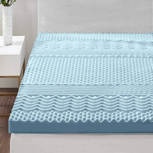 Giselle Bedding Queen Mattress Topper, 8cm 7-Zone Memory Foam