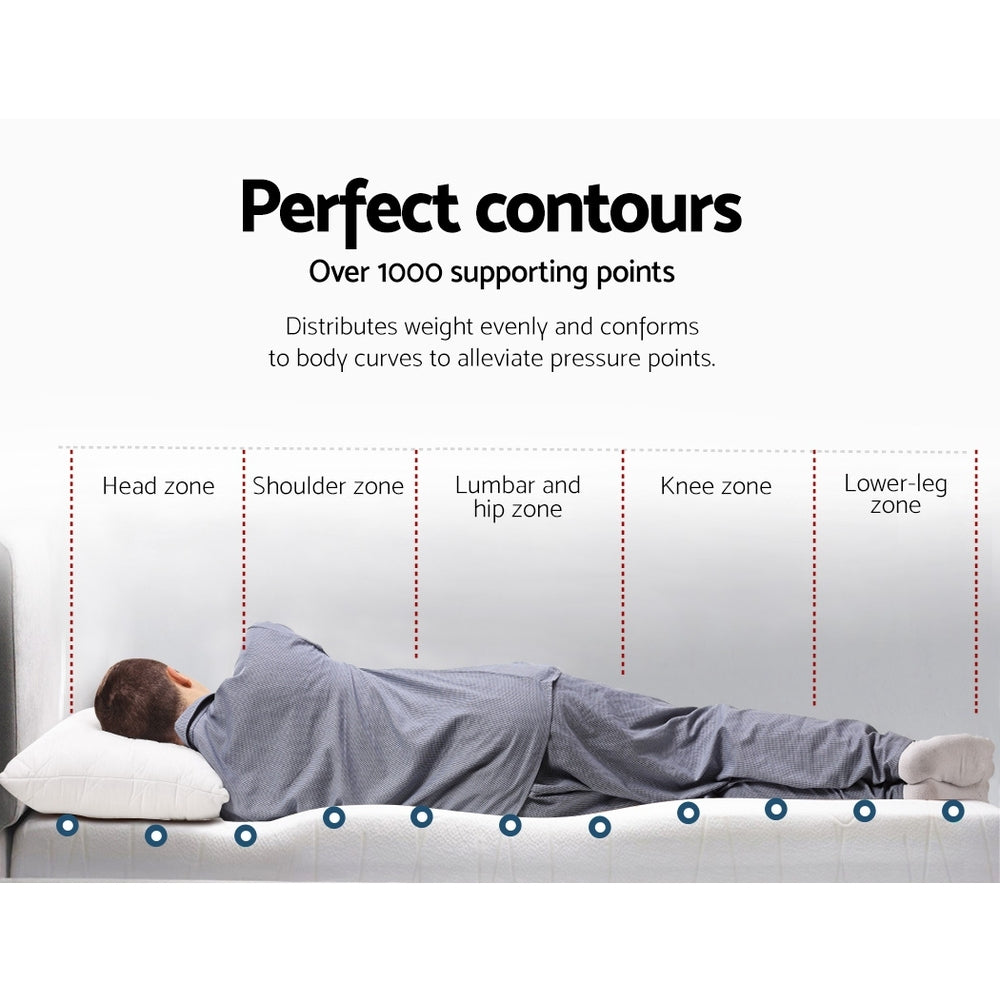 Giselle Bedding Queen Mattress Topper, 10cm Cool Gel Memory Foam