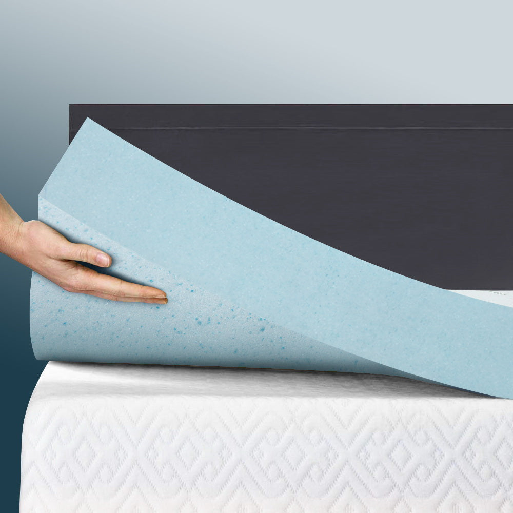 Giselle Bedding Queen Mattress Topper, 10cm Cool Gel Memory Foam