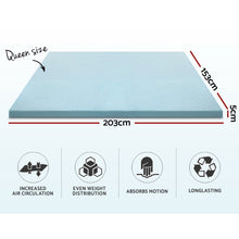 Giselle Bedding Queen Mattress Topper, 5cm Cool Gel Memory Foam