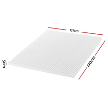 Giselle Bedding Double Mattress Topper, 5cm Egg Crate Foam