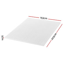 Giselle Bedding Queen Mattress Topper, 5cm Egg Crate Foam