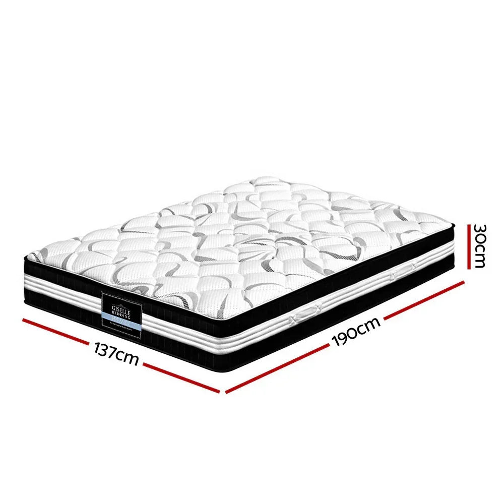 Giselle Bedding 30cm Mattress Medium Firm Double - Stacks Warehouse