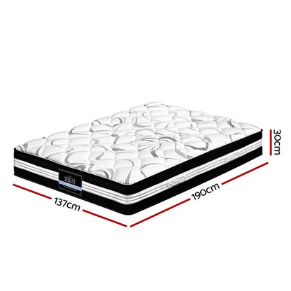 Giselle Bedding 30cm Mattress Medium Firm Double - Stacks Warehouse