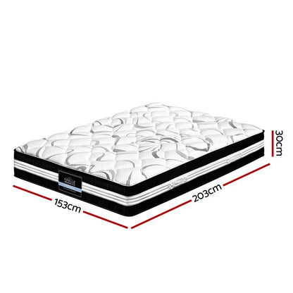 Giselle Bedding 30cm Mattress Medium Firm Queen - Stacks Warehouse