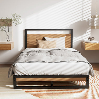 Central support beam underneath the Artiss DANE metal single bed frame