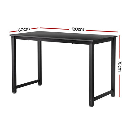 Artiss Computer Desk Home - Black 120CM - Stacks Warehouse