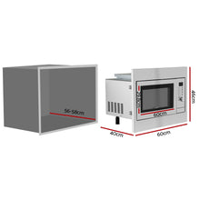 Devanti 30L built in microwave oven with microwave, grill, air fry and convection