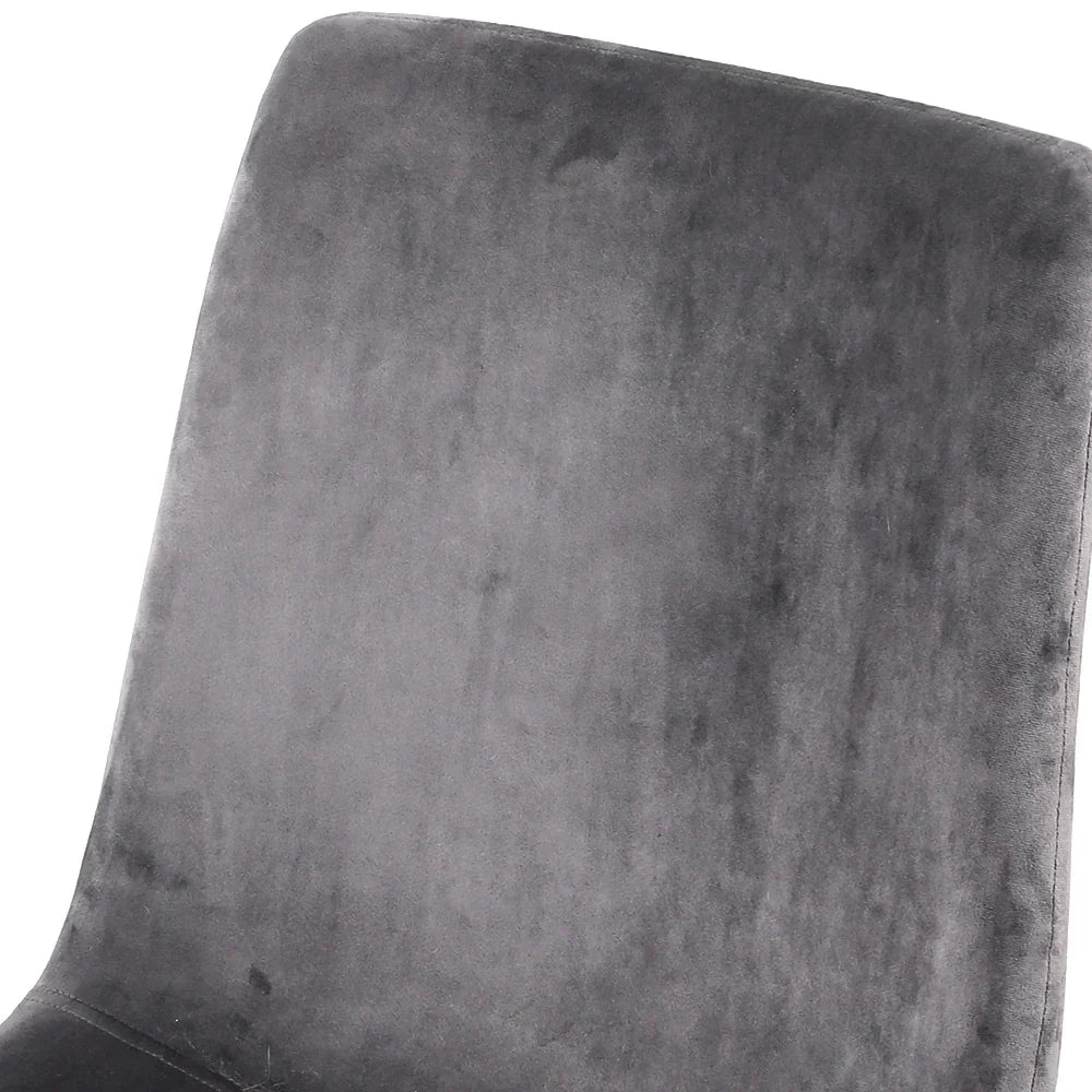 Artiss Dining Chairs Set of 4 Velvet Horizontal Slope Grey - Flea Market