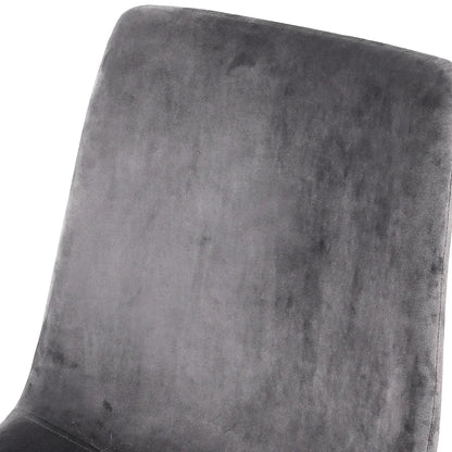 Artiss Dining Chairs Set of 4 Velvet Horizontal Slope Grey - Flea Market