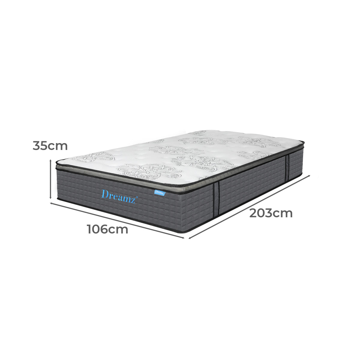 Dreamz Spring Mattress Bed Pocket Egg King Single