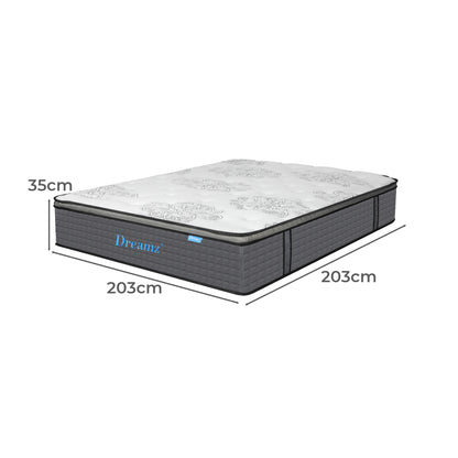 Dreamz Spring Mattress Bed Pocket Egg Super King