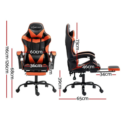 Artiss Gaming Chair - Orange - Stacks Warehouse