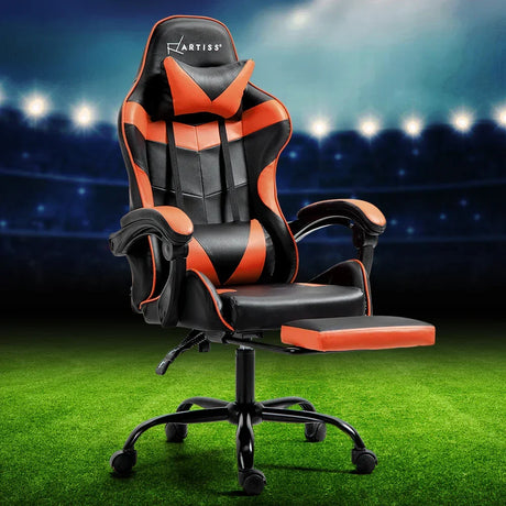 Artiss Gaming Chair - Orange - Flea Market