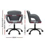 Artiss Office Chair Mid Back Grey - Flea Market
