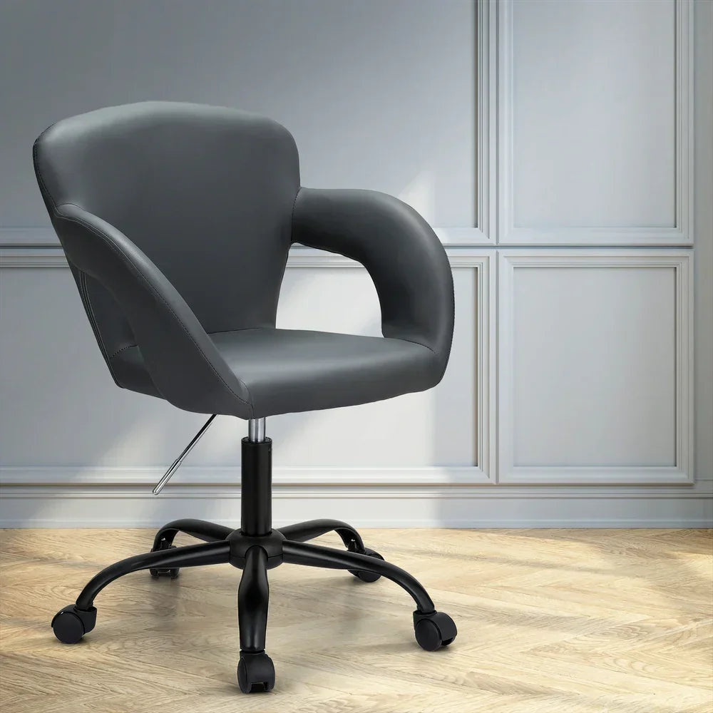 Artiss Office Chair Mid Back Grey - Stacks Warehouse
