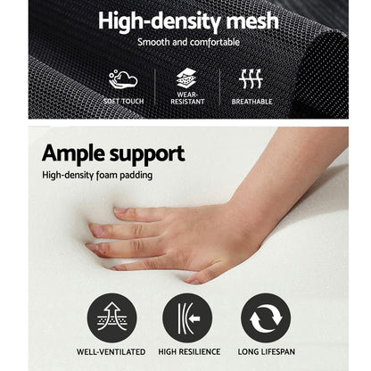 High-density mesh & foam padding for comfort, support, breathability, and durability
