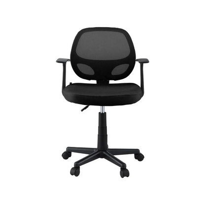 Artiss Mesh Office Chair Computer Gaming Desk Chairs Work Study Mid Back Black - Stacks Warehouse