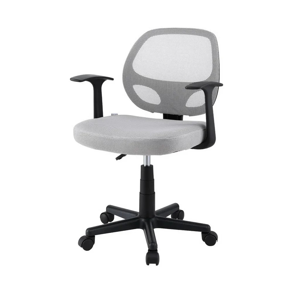 Artiss Mesh Office Chair Computer Gaming Desk Chairs Work Study Mid Back Grey - Stacks Warehouse