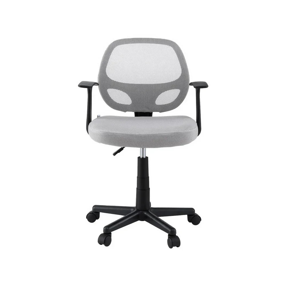 Artiss Mesh Office Chair Computer Gaming Desk Chairs Work Study Mid Back Grey - Stacks Warehouse